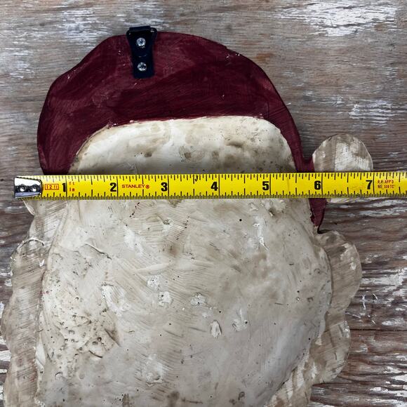 Vtg Old World Santa Claus Wall Plaque Victorian Style 9” Father  Christmas decor - Picture 9 of 10